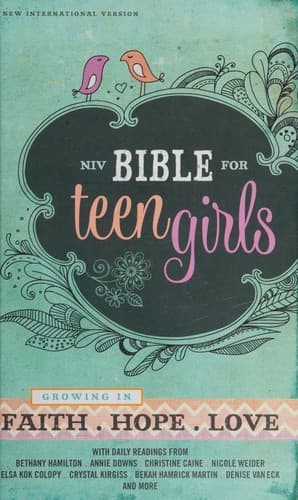 NIV, Bible for Teen Girls, Hardcover: Growing in