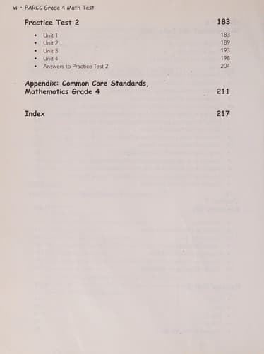 Let's Prepare for the PARCC Grade 4 Math Test
