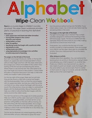 Wipe-Clean Workbook: Pre-K Alphabet (Scholastic