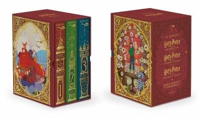 Harry Potter Books 1-3 Boxed Set (MinaLima