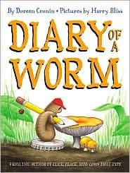 Diary of a Worm (Doreen Cronin, Hardcover, Grades