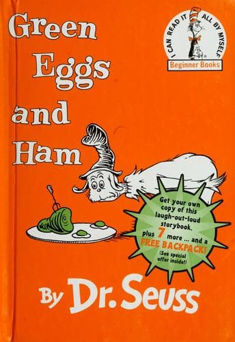 Green Eggs and Ham (Dr. Seuss, Hardcover, Grades