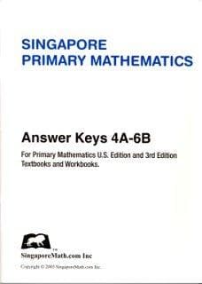 Primary Math Answer Key 4A-6B US by Singapore Math