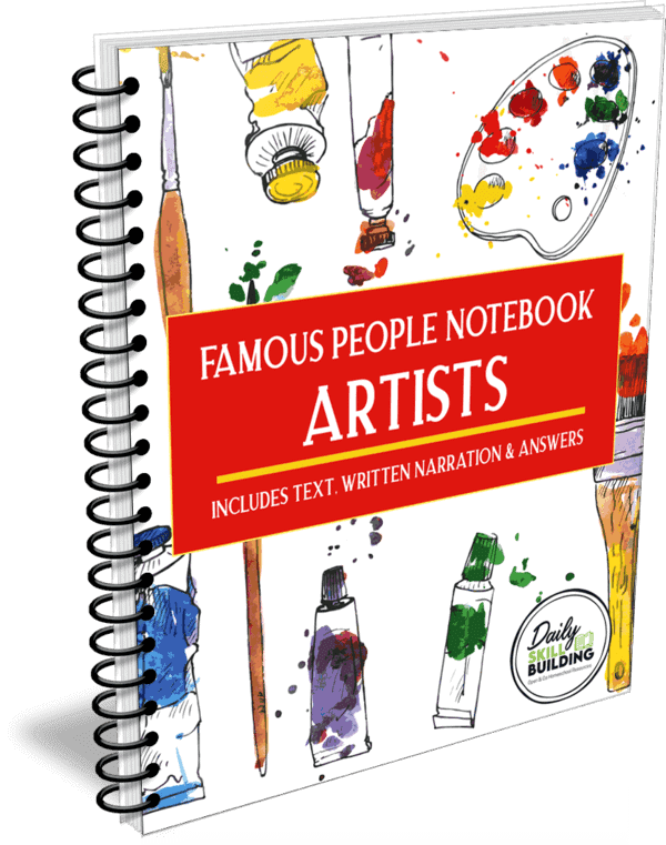 Famous People Notebook: Artists
