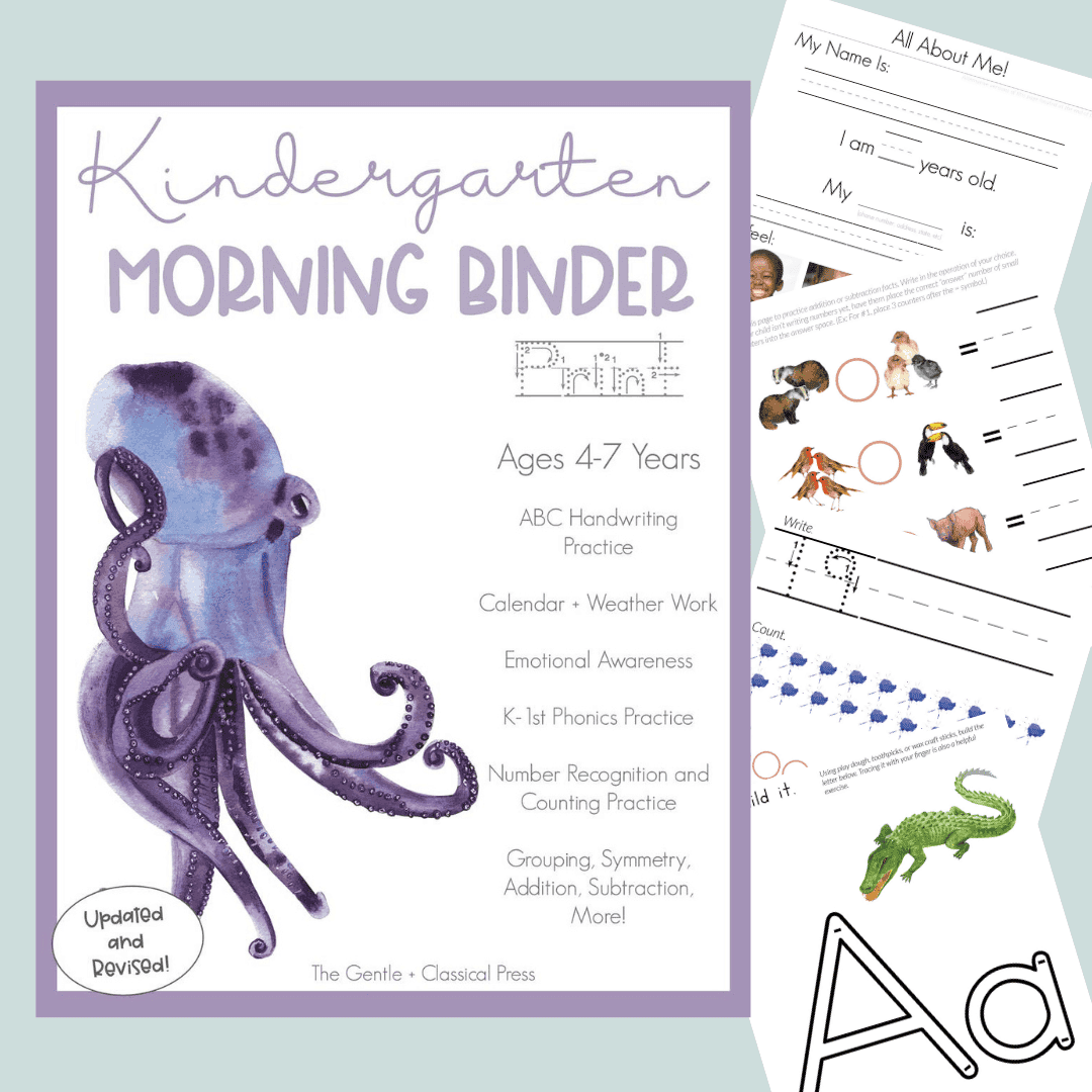 Kindergarten Morning Binder