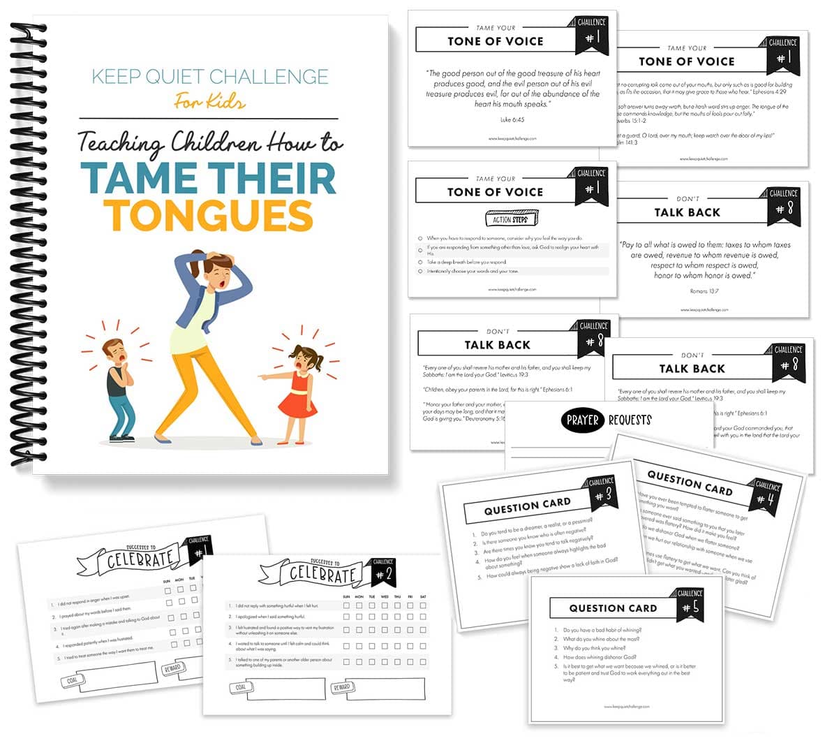 Teaching Children How to Tame Their Tongues Set