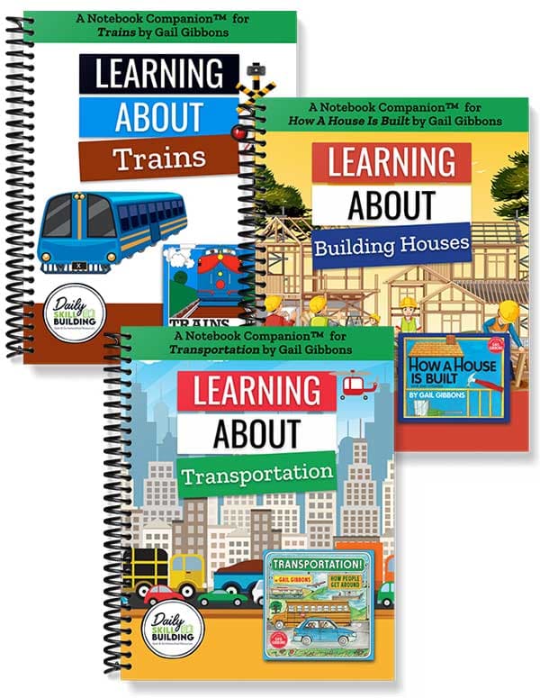 Learning About Building & Moving Notebook Set