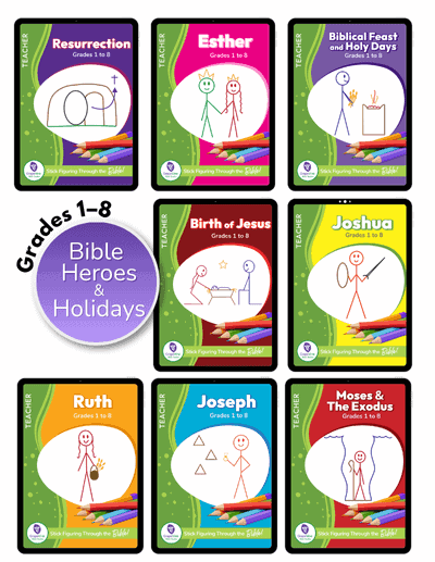Bible Heroes & Holidays: 8 Studies for Grades 1-8