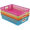Classroom Paper Baskets Neon Colors 4 basket