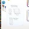 Really Good Stuff Jumbo Magnetic Dry Erase Graph