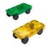 MAGNA TILES Car Expansion Green and Yellow 2pc