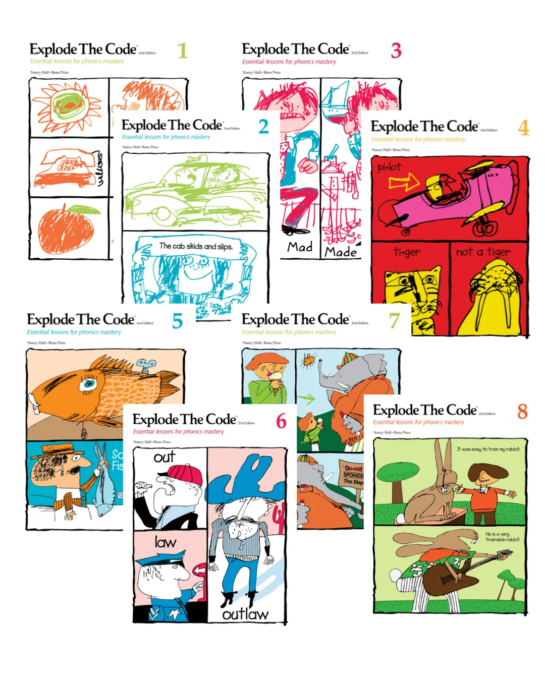 Explode the Code 1-8 Workbooks 2E Set