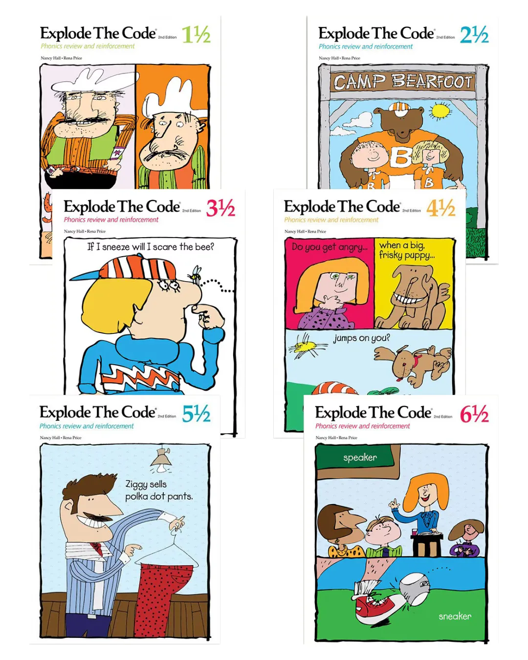 Explode the Code 1 1/2 - 6 1/2 Workbooks 2E Set