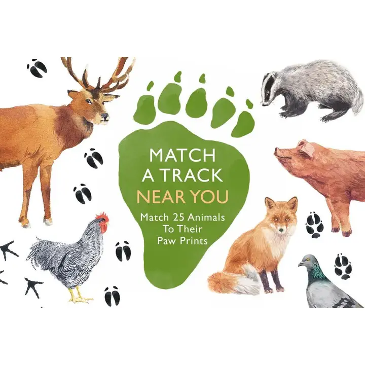 Match A Track: 25 Animals Paw Prints