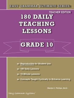 Easy Grammar Ultimate Series Grade 10 Teacher