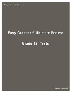 Easy Grammar Ultimate Series: Grade 12 Tests