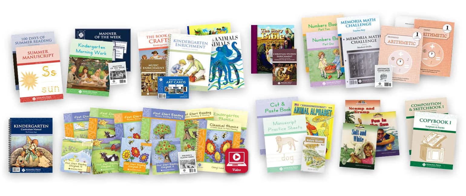 Memoria Press Kindergarten Curriculum Set