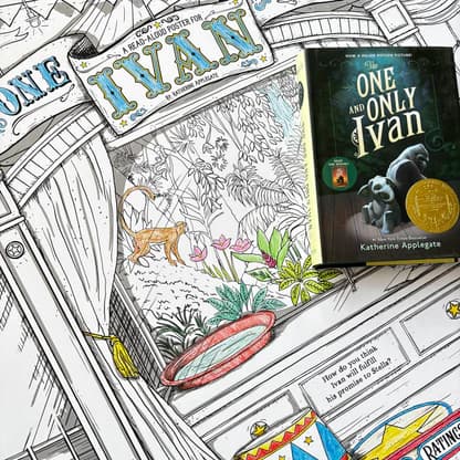 The One and Only Ivan Poster and Book Bundle