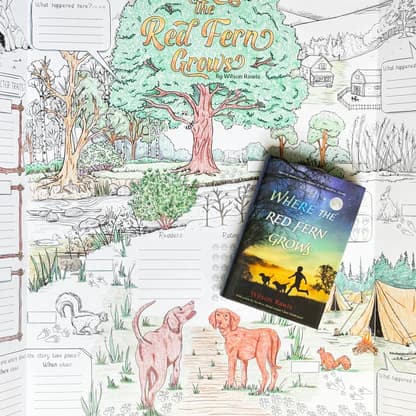 Where the Red Fern Grows Poster and Book Bundle