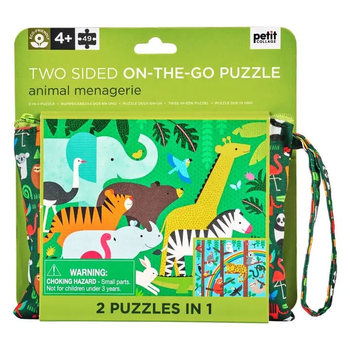 On-the-Go Puzzle: Animal Menagerie 49 PC Puzzle