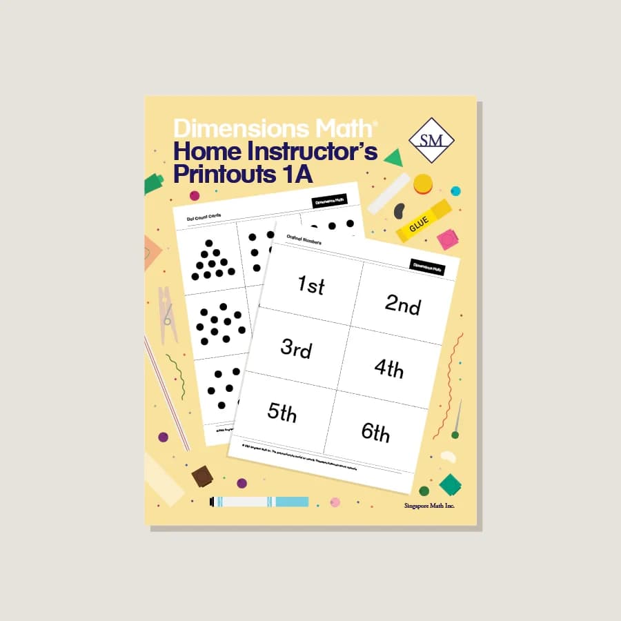 Dimensions Math 1A Home Instructor’s Printouts