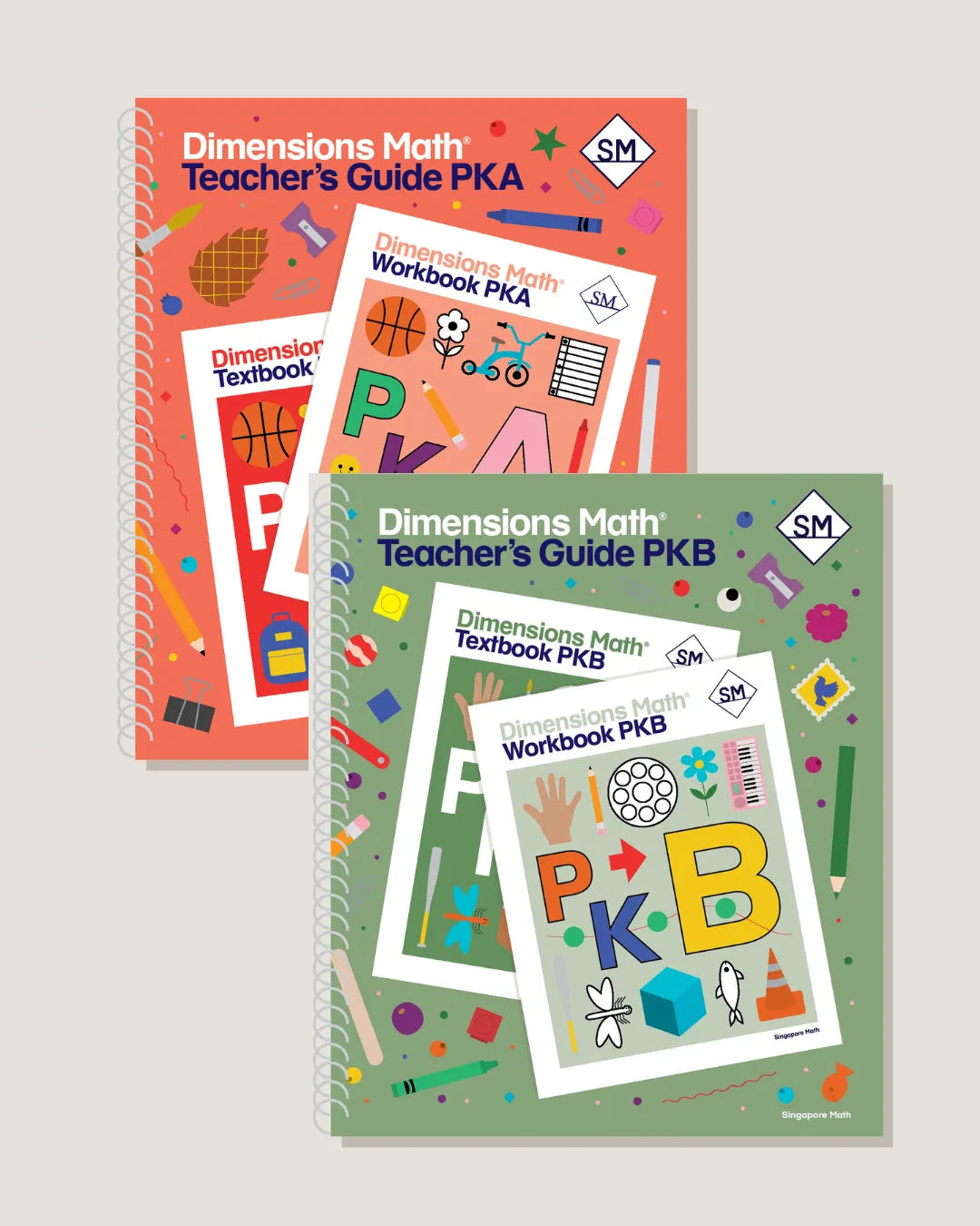 Dimensions Math Pre-K Teacher Guide Set