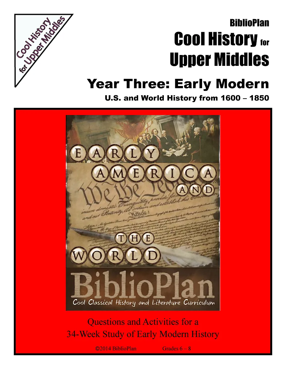 Early Modern Cool History for Upper Middles