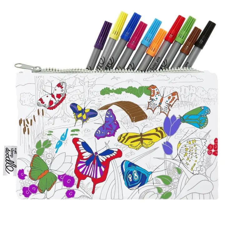 Eat Sleep Doodle: Butterfly Pencil Case