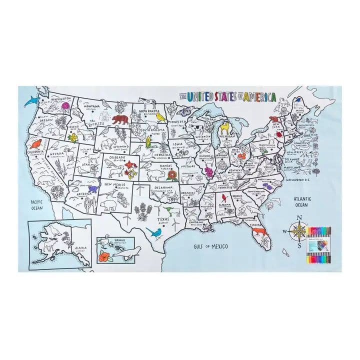 Eat Sleep Doodle: USA Map