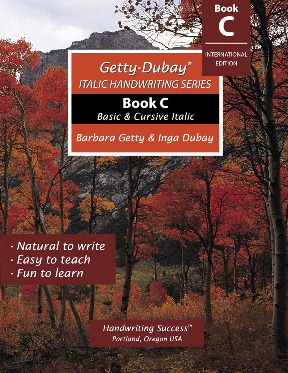 Getty-Dubay® Italic Handwriting Series Book C