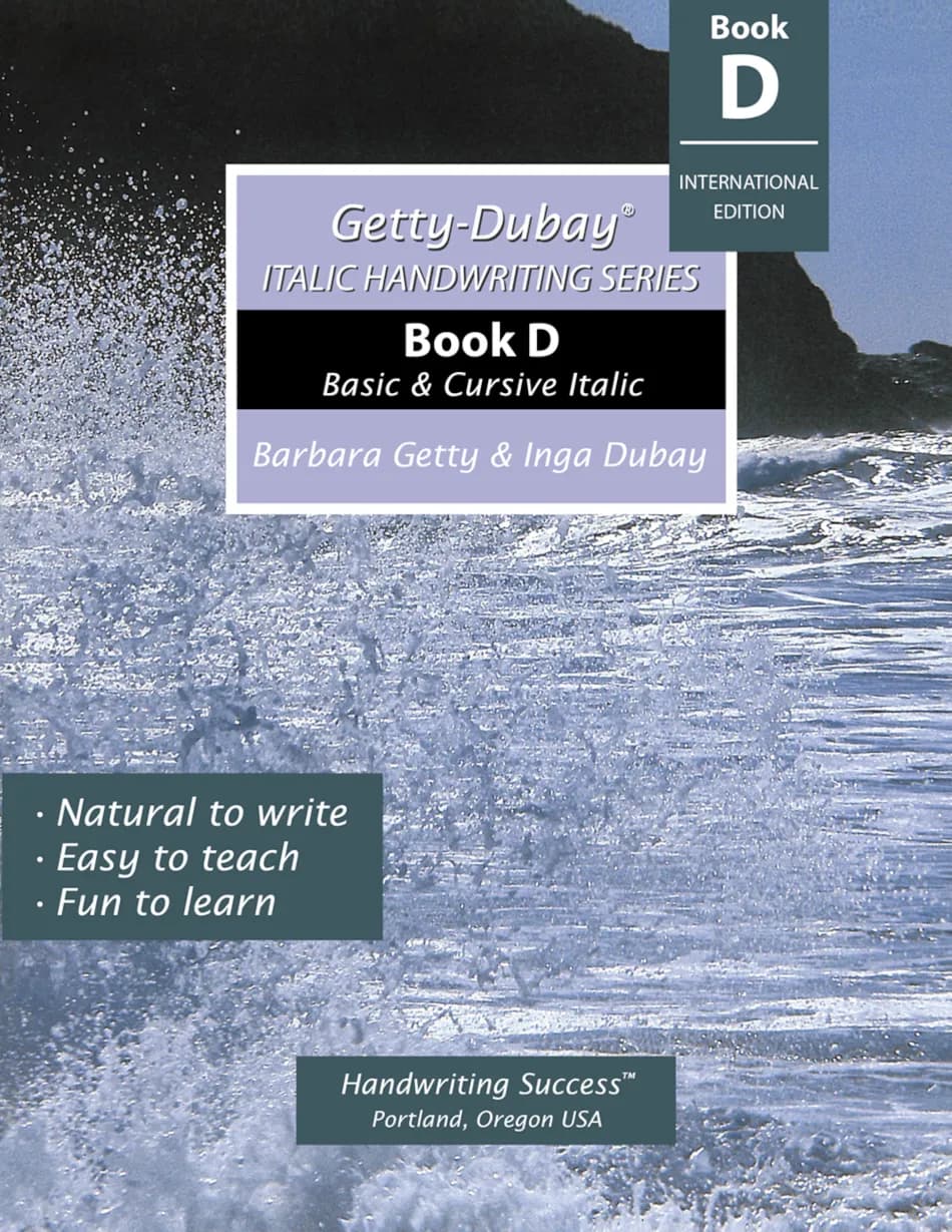 Getty-Dubay® Italic Handwriting Series Book D