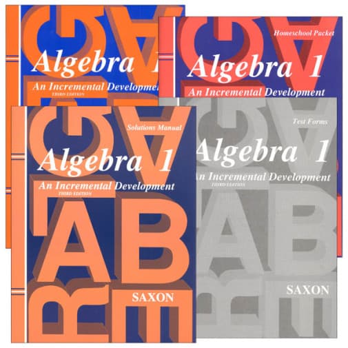 Saxon Algebra 1 Homeschool Kit with Solutions