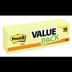 Yellow 3x3 18 pads/pk