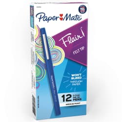 PEN FLAIR W/PNTGRD BLUE DZ