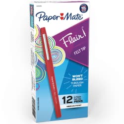 PEN FLAIR W/POINTGUARD DZ RED