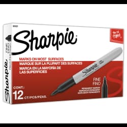 MARKER SHARPIE FINE DZ BLACK