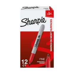 MARKER SHARPIE FINE DZ RED