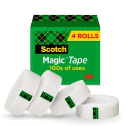 TAPE SCOTCH MAGIC 3/4X1000 4PK