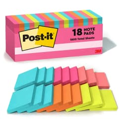 NOTES POST-IT(R) 3X3 CAPET 18P