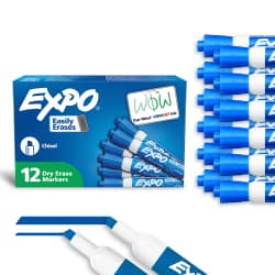 MARKER CHISEL TIP EXPO 2 BLUE