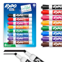 MARKER EXPO2 CHISEL 8PK AST