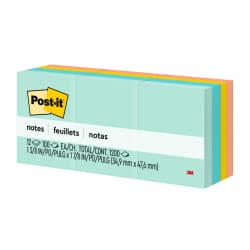 NOTES POST-IT 1.5X2 12PK ASST
