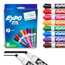 MARKER EXPO 2 CHISEL PT 8COLOR
