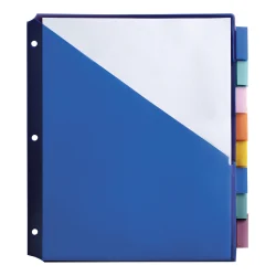 INDEX PKT DBL PLST 8TB MLT-CLR