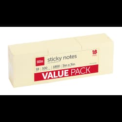 NOTE OD 3X3 YLW 18PK
