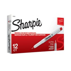 MARKER PERM UFINE SHARP DZ RED