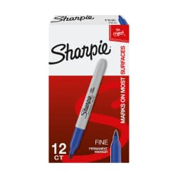 MARKER SHARPIE FINE DZ BLUE