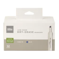 MARKERS DRY ERS RCYL 12PK BLUE