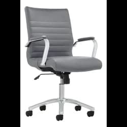 Realspace Winsley Chair, Gray/Chrome
