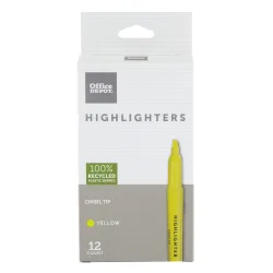 HIGHLIGHTER PEN 12PK YELLOW